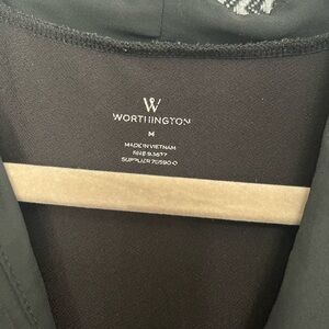 Worthington Black Sleeveless Blouse